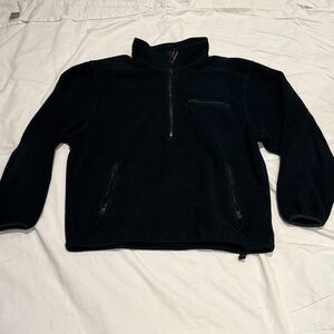 L.L. Bean Dark Green Fleece Pullover